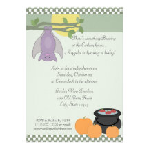 Halloween Baby Shower Invites