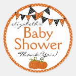 Halloween-Baby Shower Thank You Classic Round Sticker