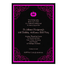 Halloween Ball Costume Party Invitation