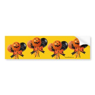 Halloween Balloons Bumper Sticker bumpersticker