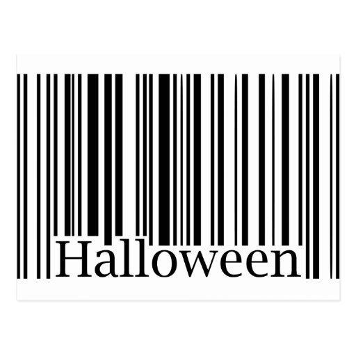 Halloween Barcode Postcard | Zazzle