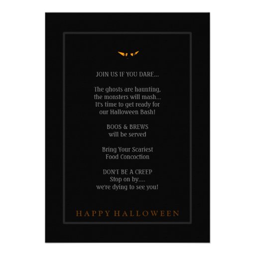 Halloween Bash Ghoulish Party Invitation