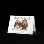 halloween basset card