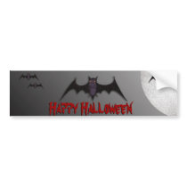 Halloween Bat Bumper Sticker bumper stickers by HolidayFun Halloween Bat Bumper Sticker bumper stickers