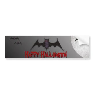 Halloween Bat Bumper Sticker bumpersticker