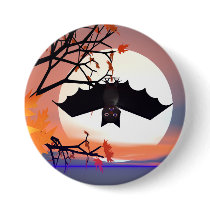 Halloween Bat in Tree buttons