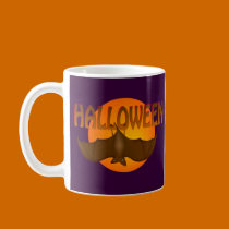 Halloween Bat Just Hangin' mugs