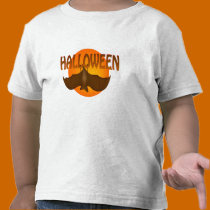 Halloween Bat Just Hangin' t-shirts