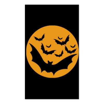 Halloween Bats business cards