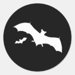 Halloween Bats Classic Round Sticker