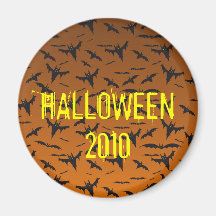HALLOWEEN BATS PATTERN REFRIGERATOR MAGNETS