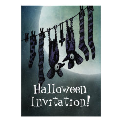 Halloween Bats Personalized Invitation