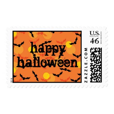 Halloween Bats postage