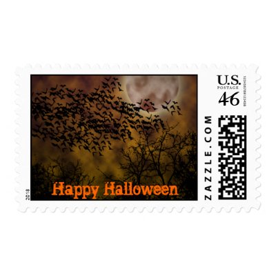 Halloween Bats postage