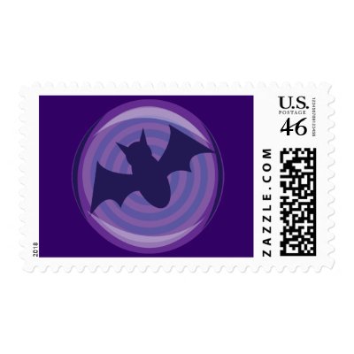 Halloween Bats postage
