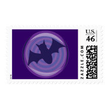 Halloween Bats Postage Stamps