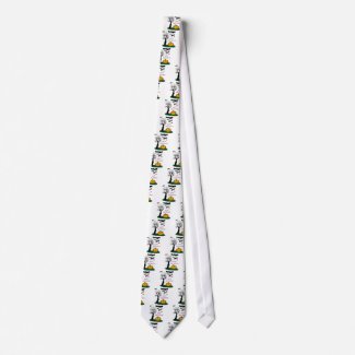 Halloween Bats Pumpkin Spooky Tree tie
