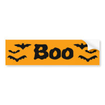 Halloween Batty "Boo" bumper stickers by JuJuGarden Halloween Batty "Boo" bumper stickers