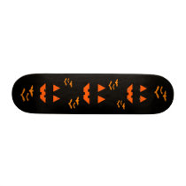 Halloween Batty Pumpkin Face skateboards by JuJuGarden Halloween Batty Pumpkin Face skateboards