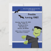 Halloween Birthday 5x7 Frankenstein Party Invite invitation