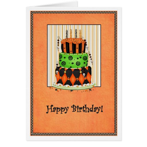 Halloween Birthday Card Zazzle halloween-birthday-card-zazzle