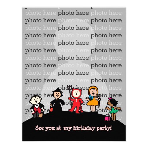 Halloween Birthday Costume Party Invitation