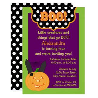 Halloween Birthday Invitations | Zazzle