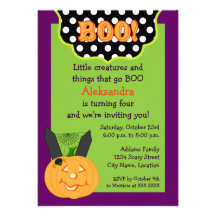 Halloween Birthday Invitation