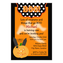 Halloween Birthday Invitation