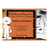 Halloween Birthday invitations