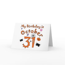 Halloween Birthday October 31st cards by nikiclix Halloween Birthday October 31st cards