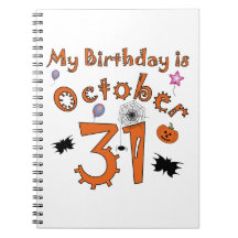 Halloween Birthday October 31st Journal