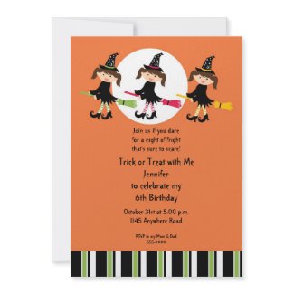Halloween Birthday Party Invitation invitation