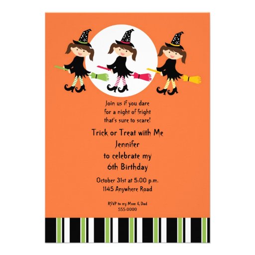 Halloween Birthday Party Invitation