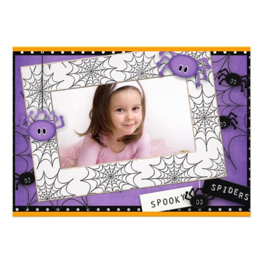 Halloween Birthday Personalized Announcement