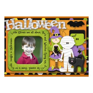 Halloween Birthday Personalized Invites