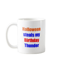Halloween Birthday Thunder Mugs