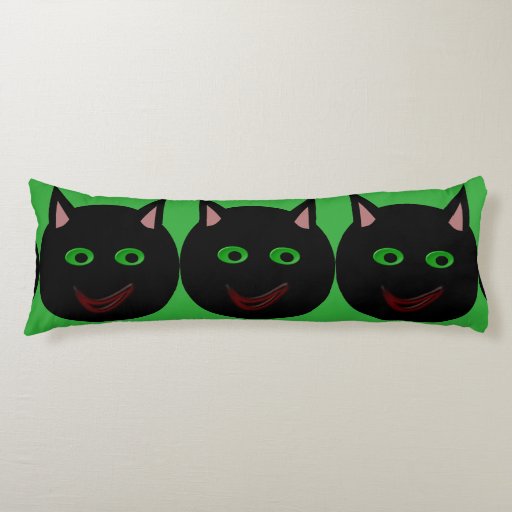 halloween cat body pillow