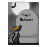 Halloween Black Cat Card