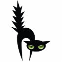 Halloween Black Cat Decoration photo sculptures