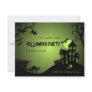 Halloween Black Cat Haunted House Custom Invitation Halloween Black Cat Haunted House Custom Invitation