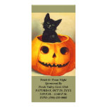 HALLOWEEN BLACK CAT JOL Jack-o-Lantern Rack Cards