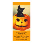 HALLOWEEN BLACK CAT JOL Jack-o-Lantern Rack Cards