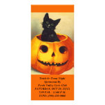 HALLOWEEN BLACK CAT JOL Jack-o-Lantern Rack Cards