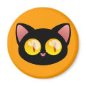 Halloween Black Cat Magnet by Narugi Halloween Black Cat Magnet