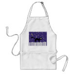 Halloween Black Cat on Fence Aprons