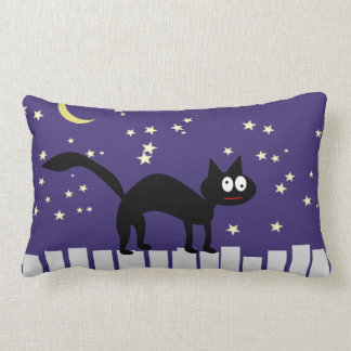 black cat pillow halloween