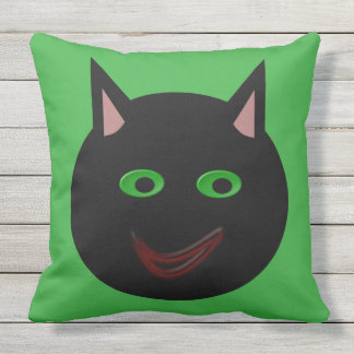 black cat pillow halloween