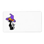 Halloween Black Cat Personalized Shipping Labels