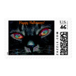 Halloween Black Cat Postage postage